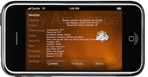 iPod Touch with weather